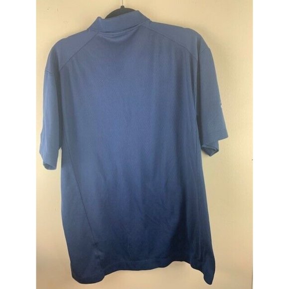Nike Fit Dry Size Xl Mens Polo Shirt Blue Short Sleeve Luis Greenwald Go… - Picture 4 of 4